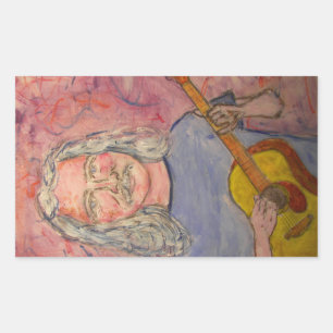 Rocker Rechteckiger Aufkleber