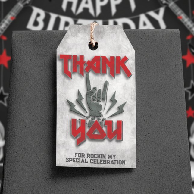 Rocker - Rock Themed Favor-Tag Geschenkanhänger (Rocker - Rock Themed Favor Tag)