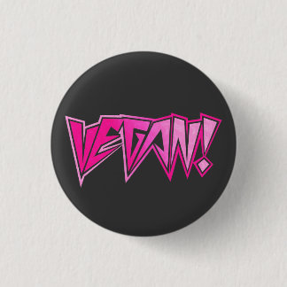 Rocker-rosa veganes button