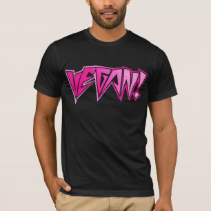 Rocker-rosa veganes T-Shirt