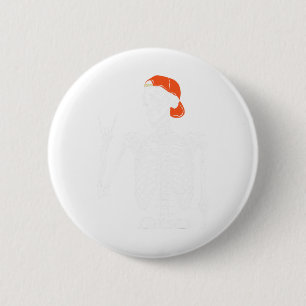 Rocker Skeleton Hand Rock on Costume Fun Halloween Button