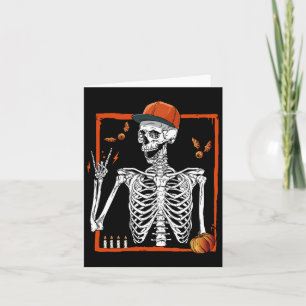 Rocker Skeleton Hand Rock on Costume Fun Halloween Karte