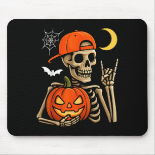 Rocker Skeleton Hand Rock on Costume Funny Hallowe Mousepad