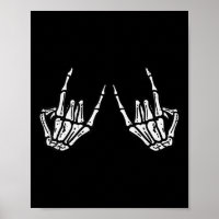Rocker Skeleton Hand Rock on Costume Funny Hallowe