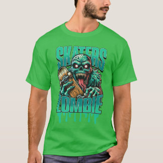 Rocker Skelett Skater Zombie Halloween Punk Rock T-Shirt