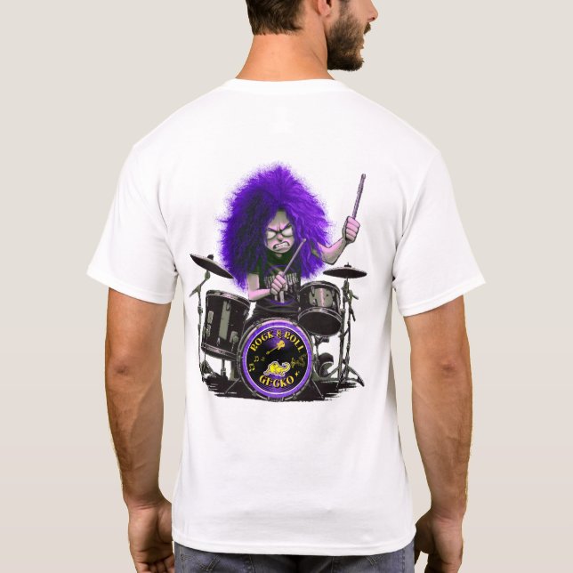 Rocker t Shirt Drummer (Rückseite)