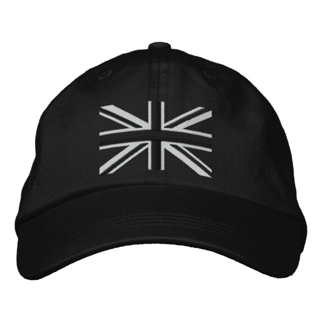 Rocker Union Jack Flag England Swag Stickerei Bestickte Baseballkappe (Vorderseite)