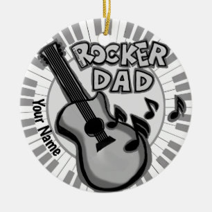 Rocker-Vater-Ornament Keramik Ornament