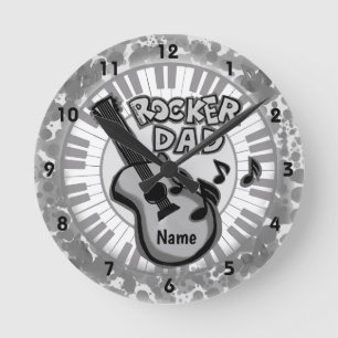 Rocker-Vater Runde Wanduhr