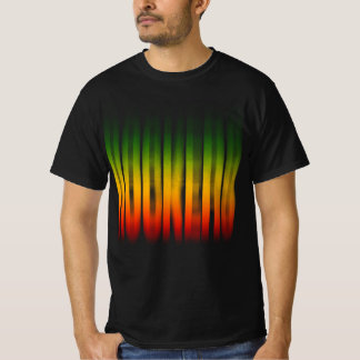 Rockers verwischte Wirkung Typografie Rasta Reggae T-Shirt
