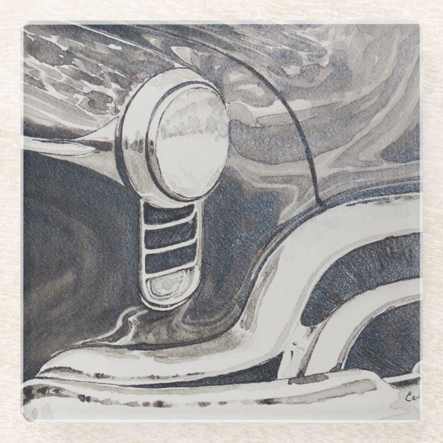 Rocket 88 - Oldsmobile-Untersetzer Glasuntersetzer (Vorderseite)