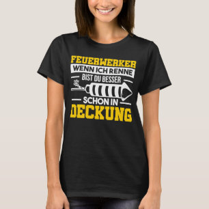 Rocket Böllern Silvester Pyrotechnik T-Shirt