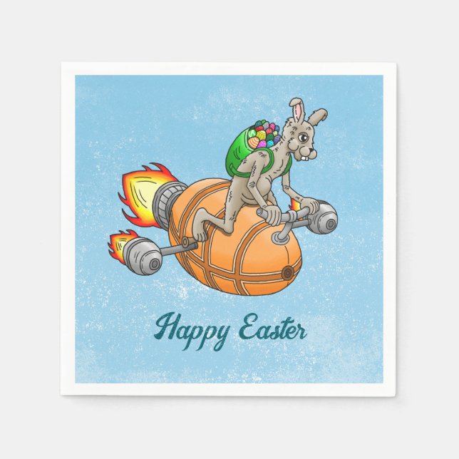 Rocket Bunny Serviette (Vorderseite)