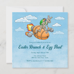 Rocket Bunny's Ostern Brunch & Eiersuche Einladung