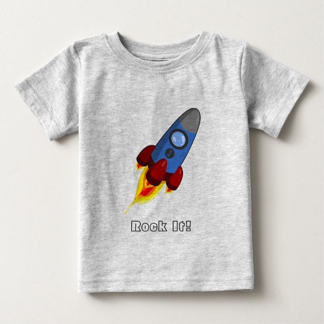 Rocket/Felsen es (Säuglings-) T-Shirt (Vorderseite)