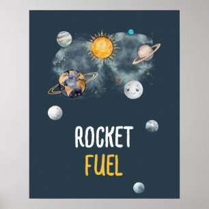 Rocket Fuel Galaxy WeltraumBaby Boy Poster