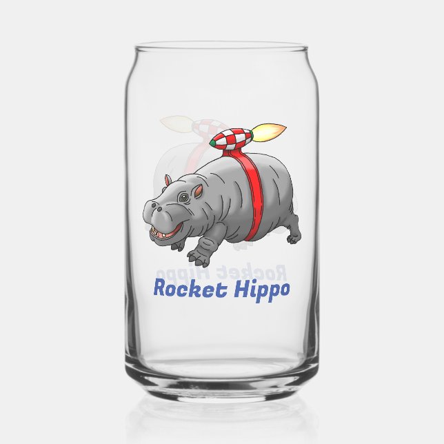 Rocket Hippo Dosenglas (Vorderseite)