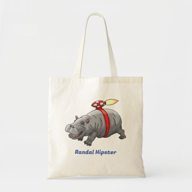 Rocket Hippo Tragetasche (Vorne)