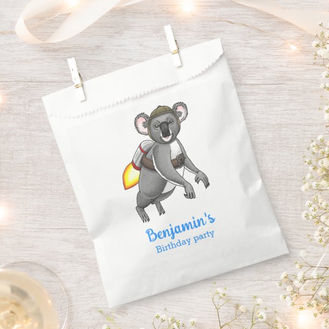 Rocket Koala Geschenktütchen (Ausgeschnitten)