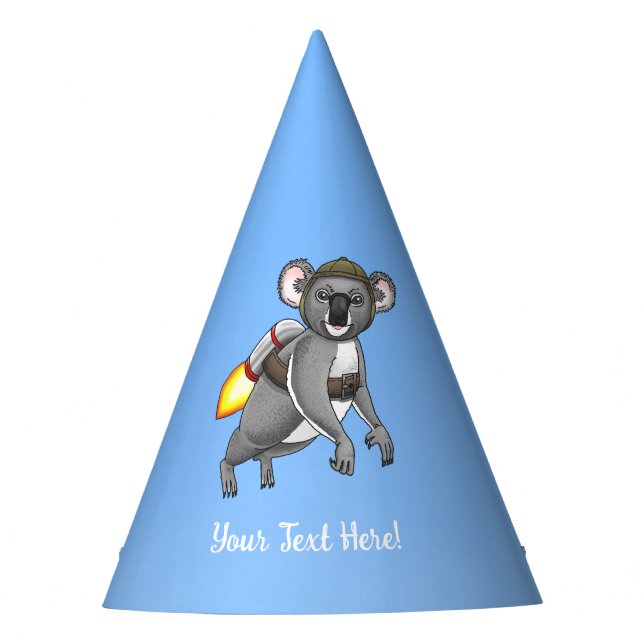 Rocket Koala Partyhütchen (Vorderseite)
