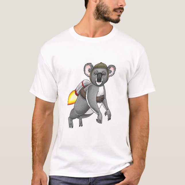 Rocket Koala T-Shirt (Vorderseite)