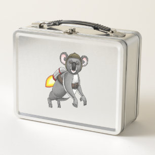 Rocket Koalas Jetpack-Fahrt Metall Brotdose