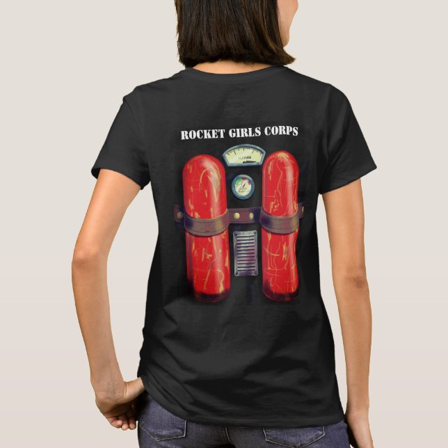 ROCKET-MÄDCHEN durch Jetpackcorps T-Shirt (Rückseite)