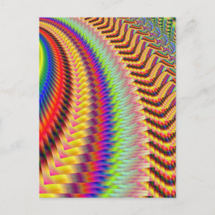 Rocket Man Firework-Fraktal Postkarte