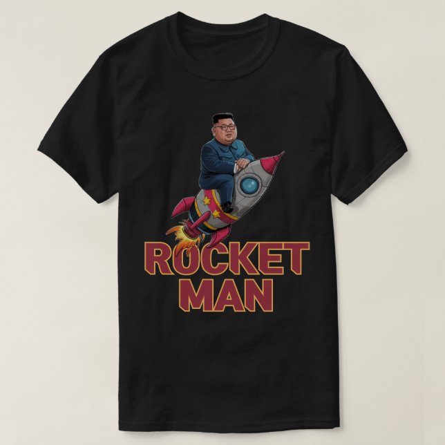Rocket Man Kim Jong-Un T-Shirt (Design vorne)