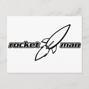 Rocket Man Postkarte