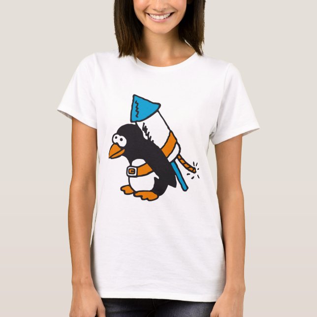 rocket penguin T-Shirt (Vorderseite)