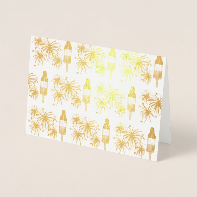 Rocket Pop Fireworks Popsith 4. Juli Feier Folienkarte (Vorderseite)