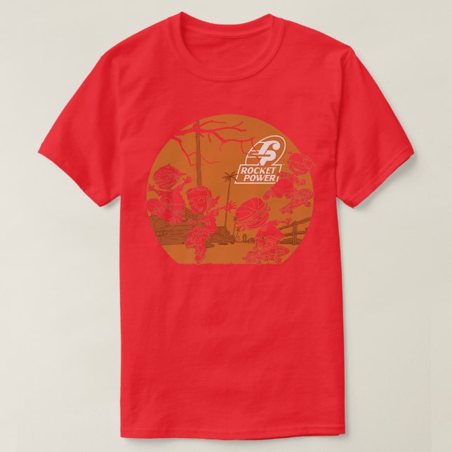 Rocket Power Halloween Haunted Sunset Action Group T-Shirt (Design vorne)