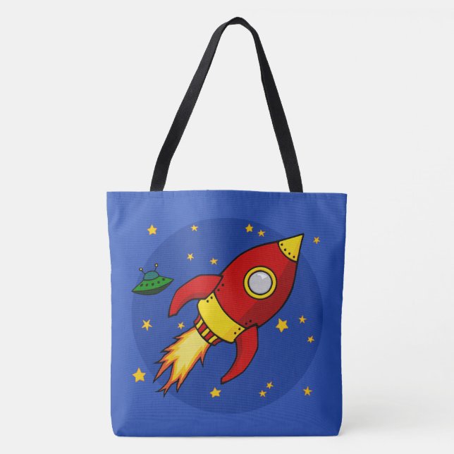 Rocket Red All-Over-Print Tote Bag (Vorderseite)