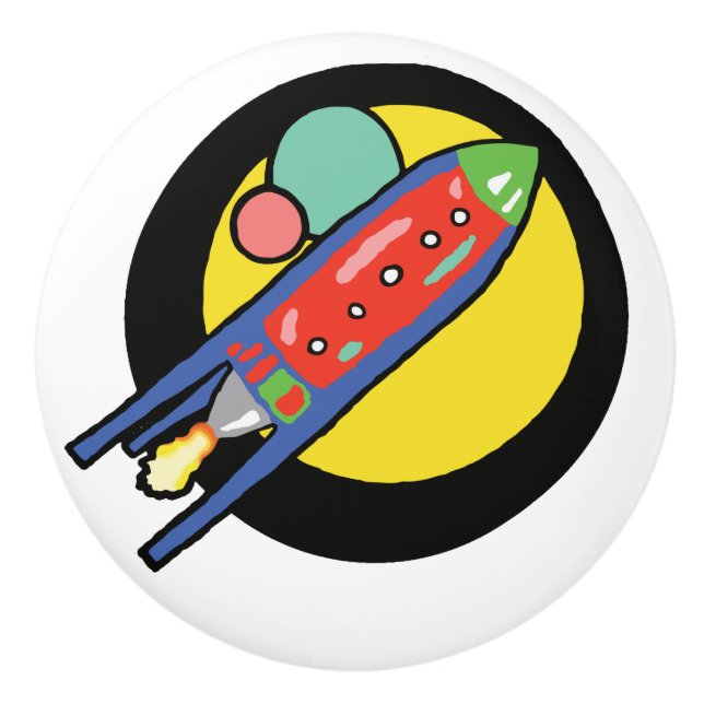 Rocket-Schiffs-kundenspezifischer Keramik-Griff Keramikknauf (Vorderseite)