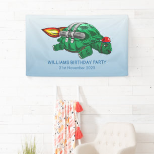 Rocket-Schildkröten-Geburtstag Banner