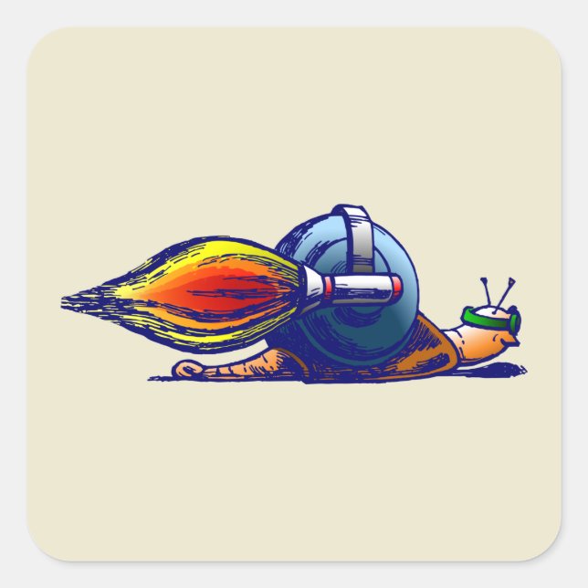 Rocket Schnecke Aufkleber (Vorderseite)