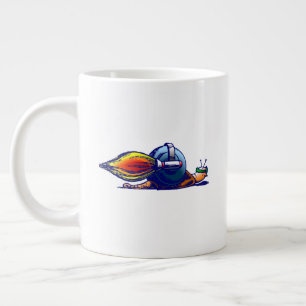 Rocket Schnecke Jetpack Fahrt Jumbo-Tasse