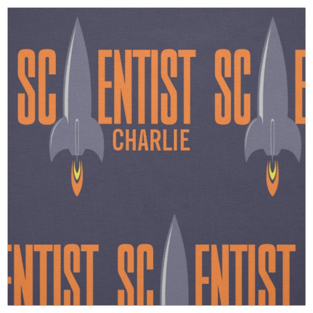 Rocket Scientist individuelle Name und Farbstoff Stoff (Muster)