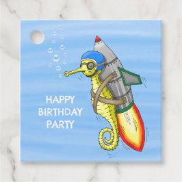 Rocket Seepferd Geburtstag Geschenkanhänger