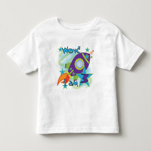 Rocket Ship 3. Geburtstag T - Shirt und Geschenke