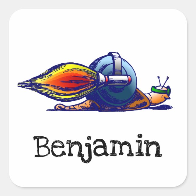 Rocket Snail Aufkleber (Vorderseite)