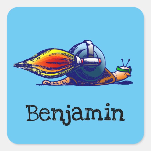 Rocket Snail Aufkleber (Vorderseite)