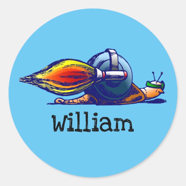 Rocket Snail Aufkleber (Vorderseite)