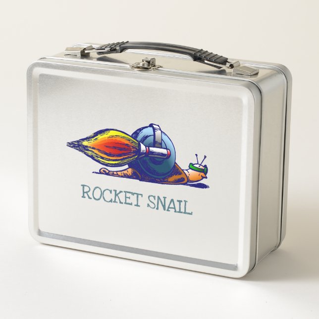 Rocket Snail Metall Brotdose (Vorderseite)