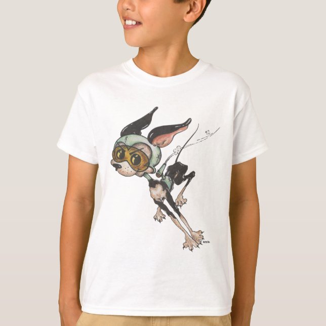 ROCKET SPACE DOG T-Shirt (Vorderseite)