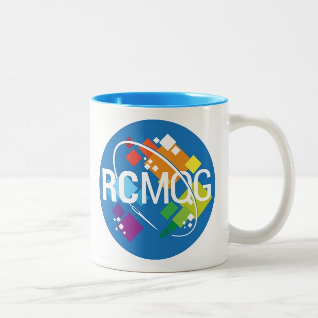 Rocket-Stadt-moderne Zweifarbige Tasse (Rechts)