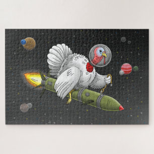 Rocket Turkey's Reise durch den Weltraum Puzzle