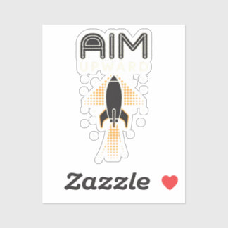 Rocket Vibes — Kosmische Neugier Aufkleber