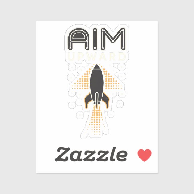 Rocket Vibes — Kosmische Neugier Aufkleber (Blatt)